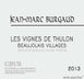 6th label thumbnail of Jean-Marc Burgaud Vignes de Thulon Beaujolais Villages