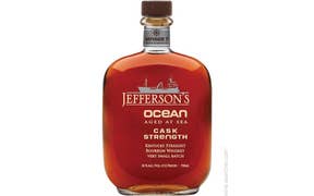 Click to see this product Label of Jefferson's 'Ocean' Aged at Sea Cask Strength Very Small Batch Straight Bourbon Whiskey