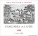 2nd label thumbnail of Chateau Lafite Rothschild 'Carruades de Lafite'