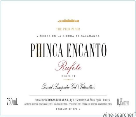 Label 1 of Bodegas Bhilar 'Phinca Encanto' Rufete Vino de Calidad de Sierra de Salamanca