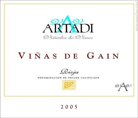 Label 5 of Artadi Vinas de Gain
