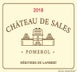 3rd label thumbnail of Chateau de Sales