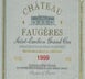 3rd label thumbnail of Chateau Faugeres