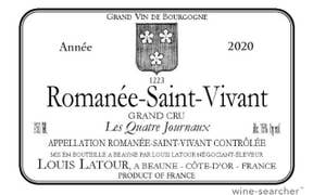 Click to see this product Label of Louis Latour Romanee-Saint-Vivant Grand Cru Les Quatre Journaux