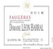 2nd label thumbnail of Domaine Leon Barral Faugeres Jadis