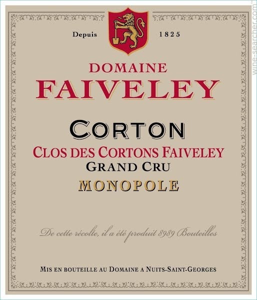 Domaine Faiveley Corton Clos Des Cortons Faiv Prices Stores Tasting Notes And Market Data