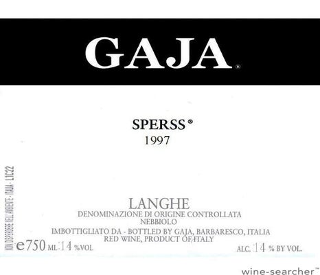 Label 7 of Gaja Sperss Langhe - Barolo
