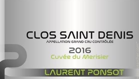 2016 Laurent Ponsot Clos Saint Denis Grand Cru 'Cuvee du