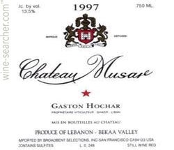 Label 13 of Chateau Musar