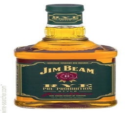 Label 1 of Jim Beam Straight Rye Whiskey