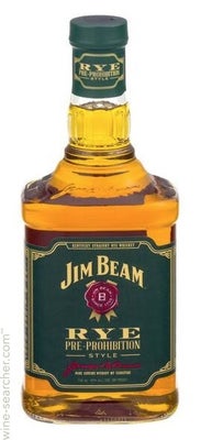 Label 1 of Jim Beam Straight Rye Whiskey