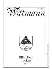 Click to see larger label image Label of 2004 Weingut Wittmann Riesling Trocken