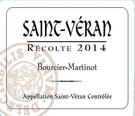 Label 1 of Bourcier-Martinot Saint-Veran