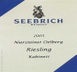 1st label thumbnail of Weingut Seebrich Niersteiner Olberg Riesling Kabinett