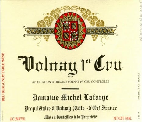 Label 1 of Domaine Michel Lafarge Volnay Premier Cru