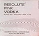 4th label thumbnail of Sipping Spirits Resolute Pink Vodka