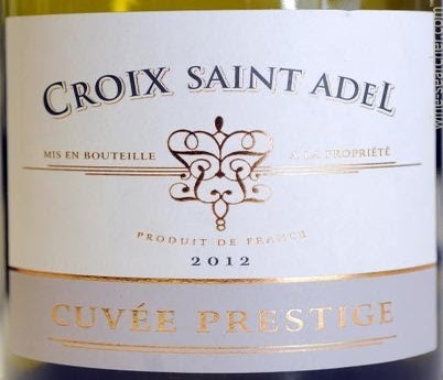 Label 1 of Croix Saint Adel Cuvee Prestige Blanc