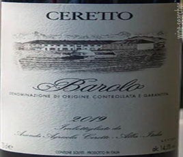 Label 1 of Ceretto Barolo DOCG