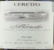 3rd label thumbnail of Ceretto Barolo DOCG