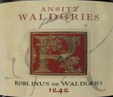 Label 1 of Ansitz Waldgries 'Roblinus de Waldgries' Lagrein Alto Adige