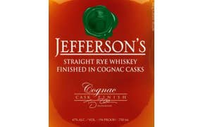 Click to see this product Label of Jefferson's Cognac Cask Finish Straight Rye Whiskey