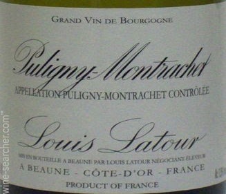 Label 1 of Louis Latour Puligny-Montrachet