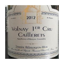 18 Domaine Rebourgeon Mure Caillerets Volnay Premier Cru Prices Stores Tasting Notes Market Data
