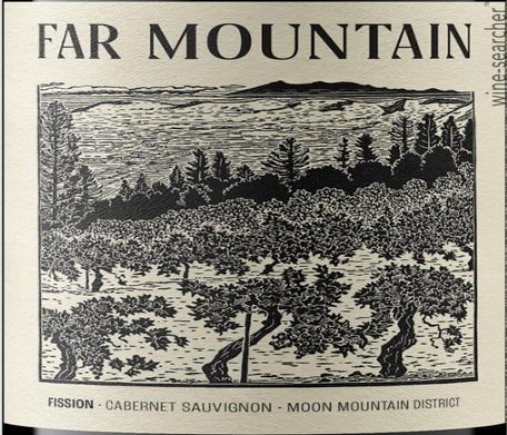 Label 1 of Far Mountain Fission Cabernet Sauvignon