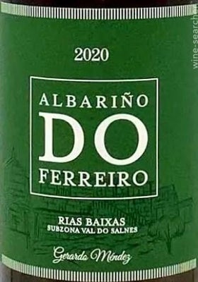 Label 1 of Bodegas Gerardo Mendez Albarino Do Ferreiro