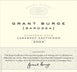 5th label thumbnail of Grant Burge 'Cameron Vale' Cabernet Sauvignon