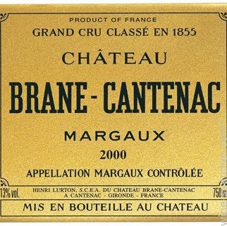 Label 11 of Chateau Brane-Cantenac