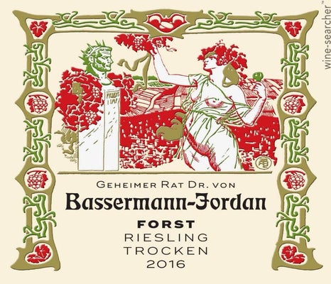 Label 2 of Dr. von Bassermann-Jordan 'Forst' Riesling Trocken