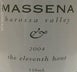 1st label thumbnail of Massena The 11th Hour Shiraz