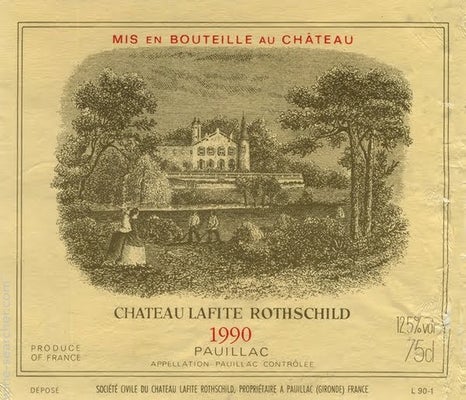 Label 12 of Chateau Lafite Rothschild