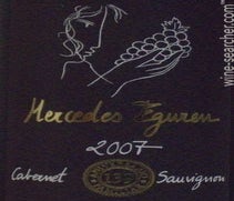 Label 1 of Eguren Ugarte 'Mercedes Eguren' Cabernet Sauvignon Vino de la Tierra de Castilla
