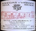 Label 9 of Vega Sicilia Tinto Valbuena 5