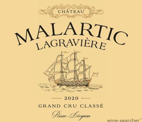 Label 1 of Chateau Malartic Lagraviere