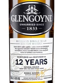 Click to see larger label image Label of Glengoyne 12 Year Old Single Malt Scotch Whisky