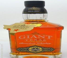 Label 1 of Giant Texas Black Label Bourbon Whiskey