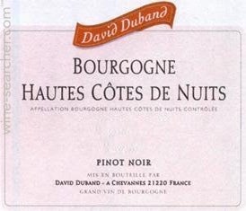 Label 1 of Domaine David Duband Hautes Cotes de Nuits