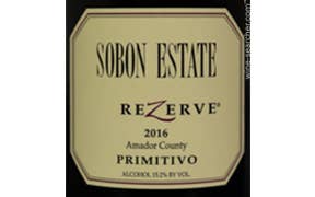 Click to see this product Label of Sobon Estate ReZerve Primitivo