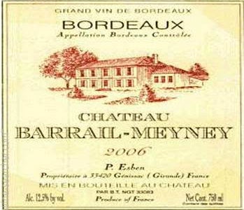 Label 1 of Chateau Barrail-Meyney
