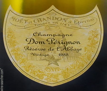 Label 1 of Dom Perignon Reserve de L'Abbaye
