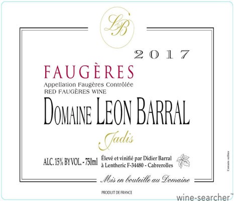 Label 1 of Domaine Leon Barral Faugeres Jadis