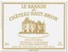 42nd label thumbnail of Le Clarence de Haut-Brion - Chateau Bahans Haut-Brion