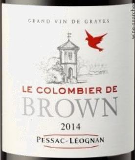 Label 1 of Le Colombier de Chateau Brown Rouge
