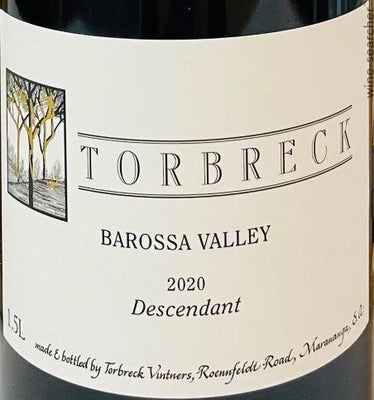 Label 1 of Torbreck The Descendant Shiraz - Viognier