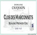 1st label thumbnail of Chanson Pere & Fils Clos des Marconnets