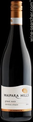 Label 1 of Waipara Hills Central Otago Pinot Noir