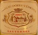 5th label thumbnail of Chateau Doisy-Vedrines